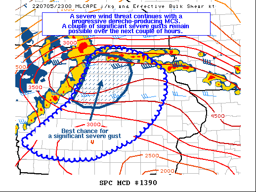 Mesoscale Discussion 1390