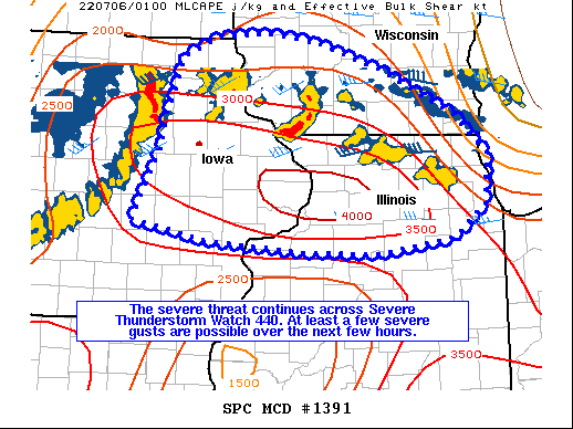 Mesoscale Discussion 1391