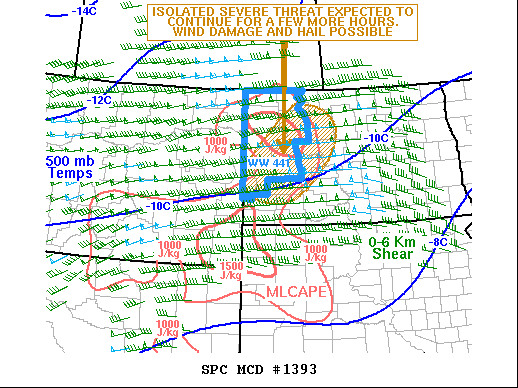 Mesoscale Discussion 1393