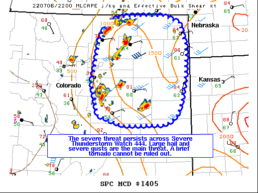 Mesoscale Discussion 1405