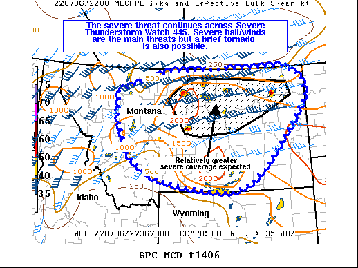 Mesoscale Discussion 1406