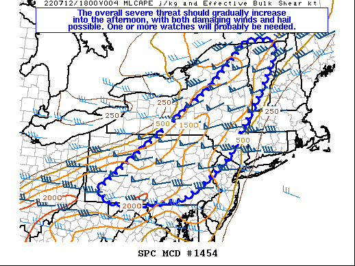 Mesoscale Discussion 1454