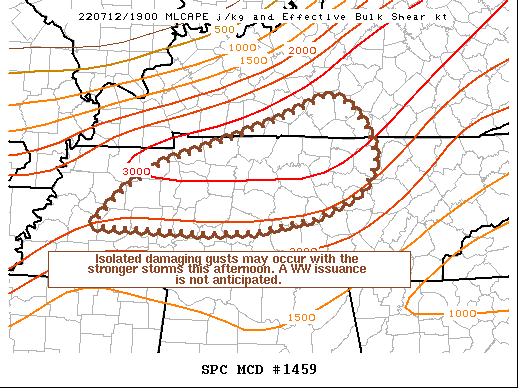 Mesoscale Discussion 1459