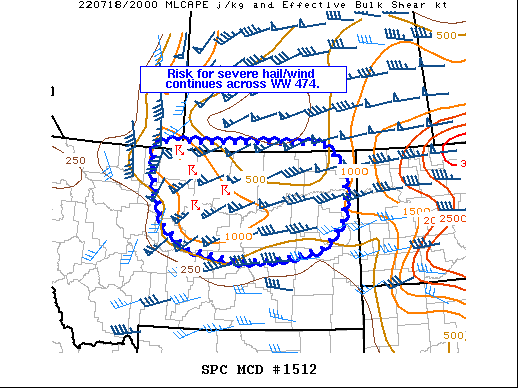 Mesoscale Discussion 1512