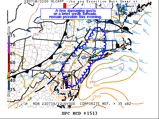 Mesoscale Discussion 1513