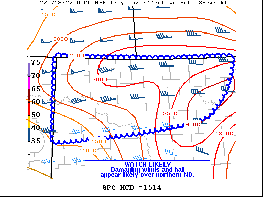 Mesoscale Discussion 1514