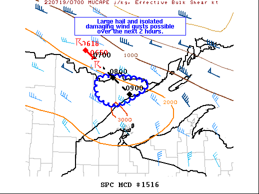 Mesoscale Discussion 1516