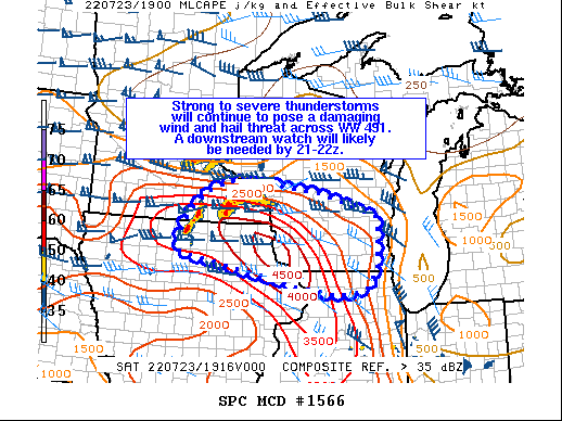 Mesoscale Discussion 1566