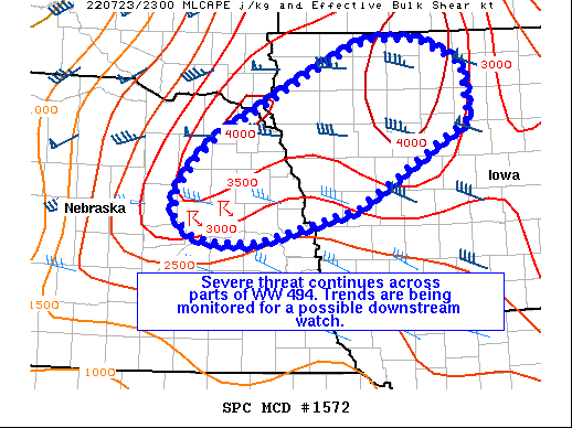 Mesoscale Discussion 1572