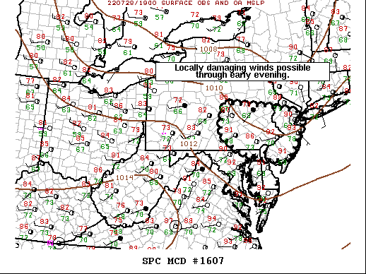 Mesoscale Discussion 1607