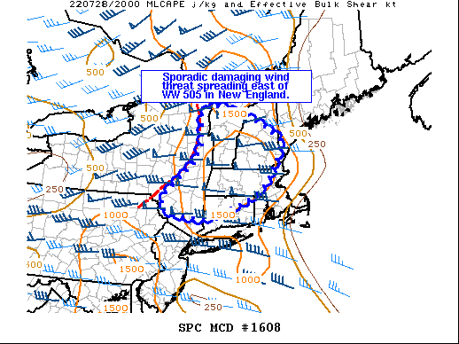 Mesoscale Discussion 1608
