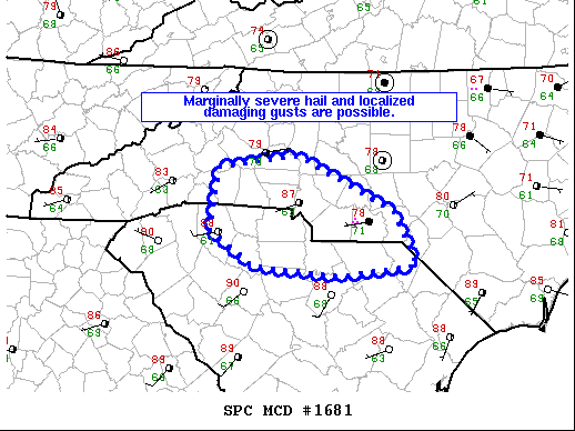 Mesoscale Discussion 1681