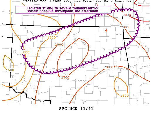 Mesoscale Discussion 1741