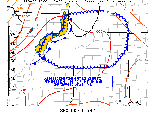 Mesoscale Discussion 1742