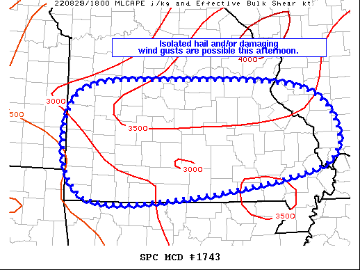 Mesoscale Discussion 1743