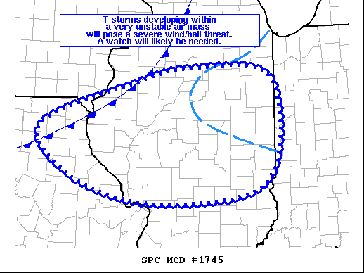 Mesoscale Discussion 1745