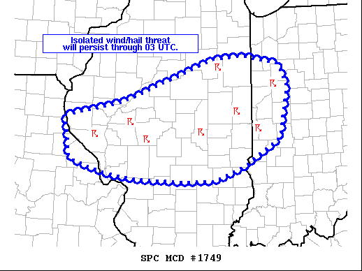 Mesoscale Discussion 1749