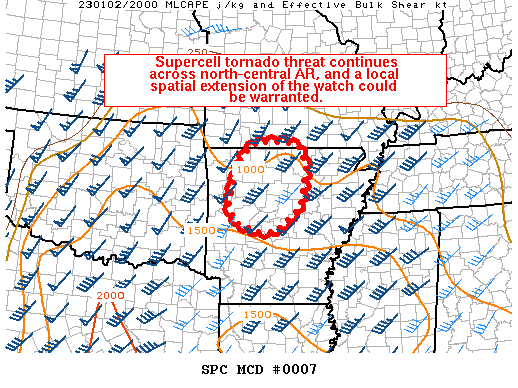 Mesoscale Discussion 7