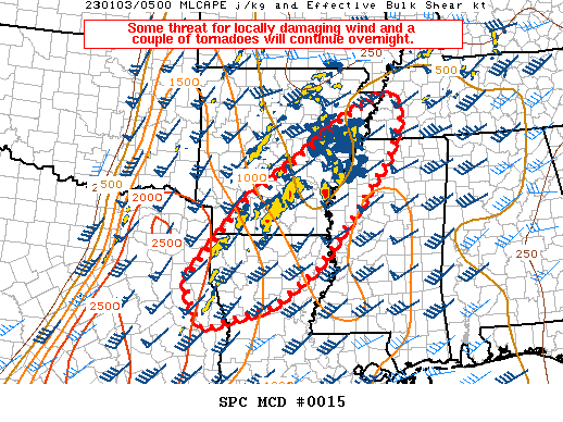Mesoscale Discussion 15