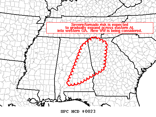 Mesoscale Discussion 23