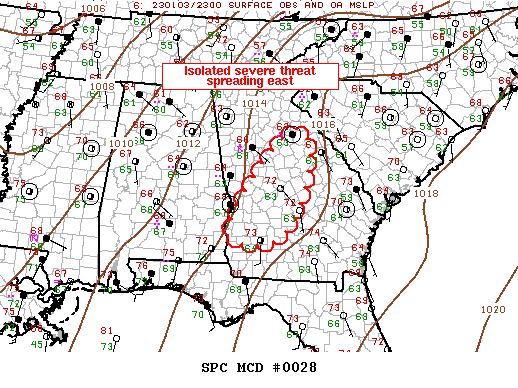Mesoscale Discussion 28