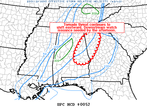 Mesoscale Discussion 52