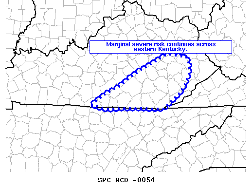 Mesoscale Discussion 54