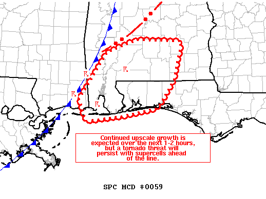 Mesoscale Discussion 59