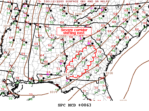 Mesoscale Discussion 63