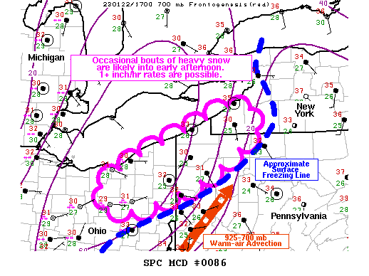 Mesoscale Discussion 86
