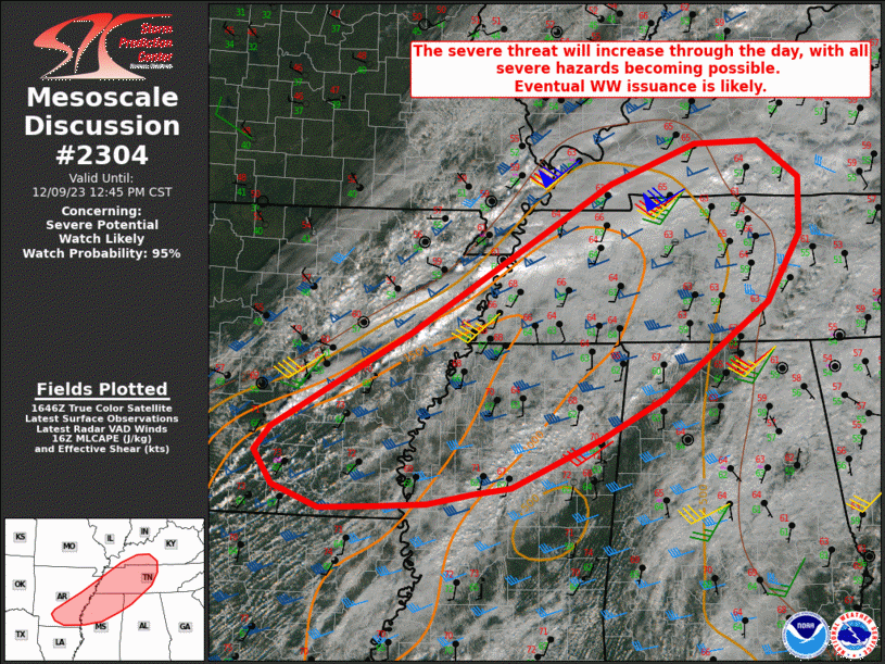 Mesoscale Discussion 2304