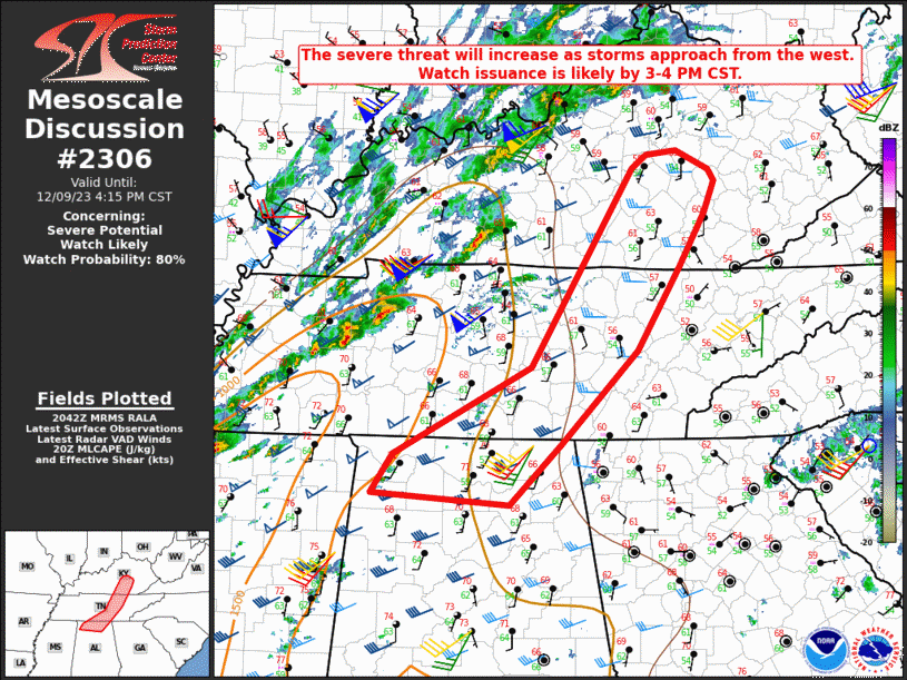 Mesoscale Discussion 2306