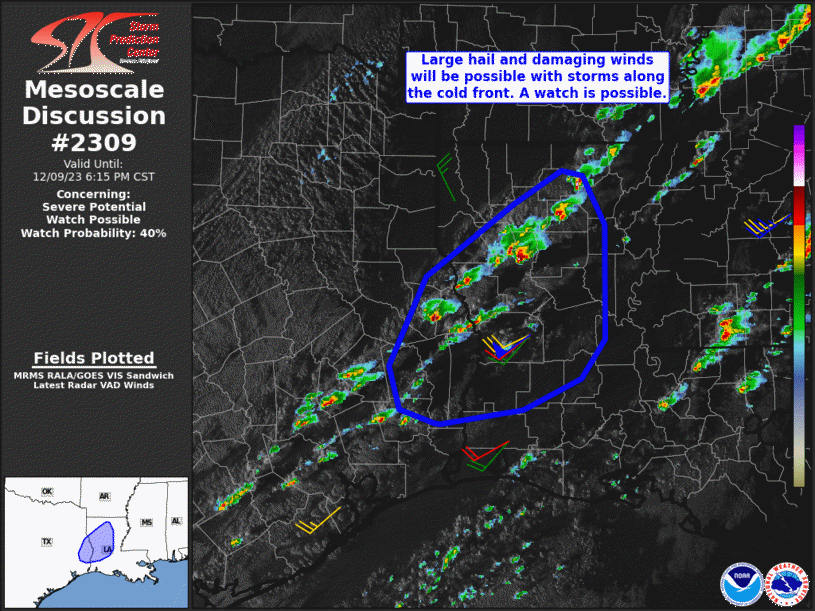 Mesoscale Discussion 2309