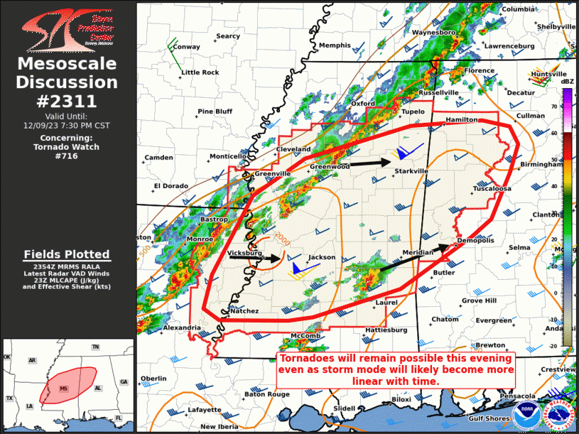 Mesoscale Discussion 2311