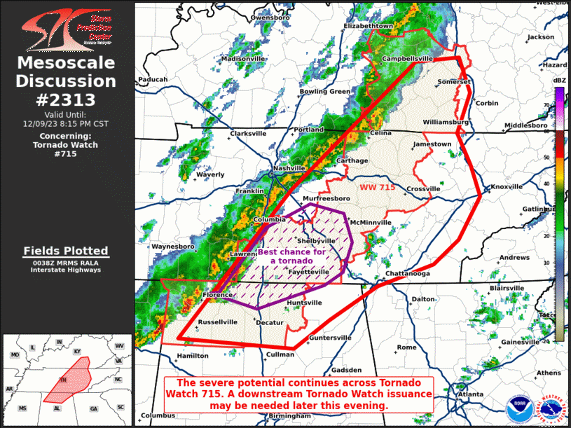 Mesoscale Discussion 2313