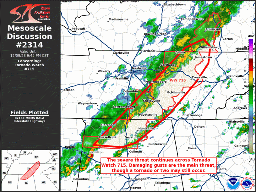 Mesoscale Discussion 2314