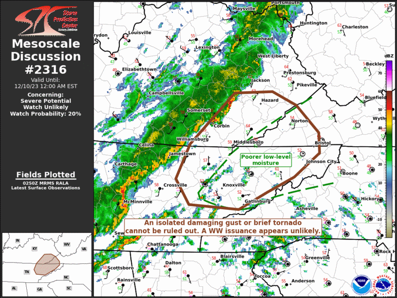 Mesoscale Discussion 2316