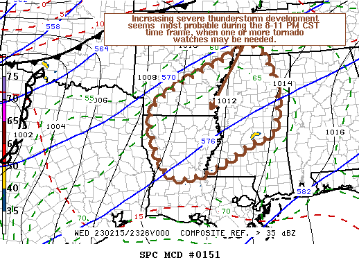 Mesoscale Discussion 151