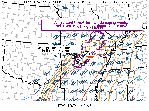 Mesoscale Discussion 157