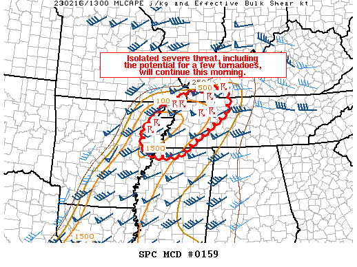 Mesoscale Discussion 159