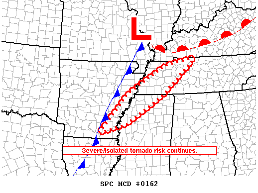 Mesoscale Discussion 162
