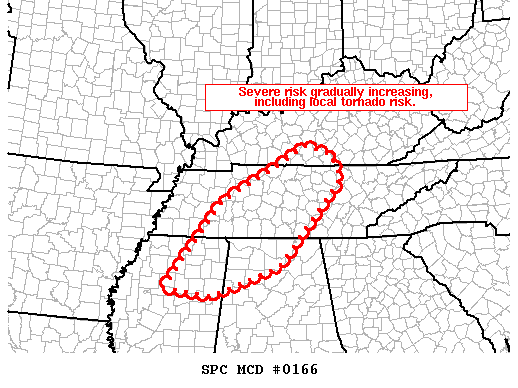 Mesoscale Discussion 166