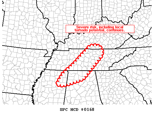 Mesoscale Discussion 168