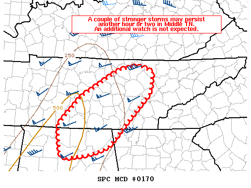 Mesoscale Discussion 170