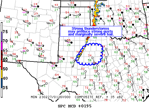 Mesoscale Discussion 195