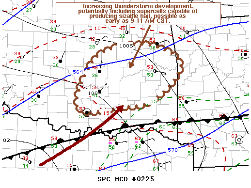 Mesoscale Discussion 225