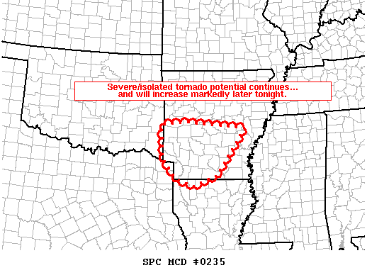Mesoscale Discussion 235