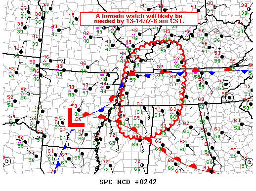 Mesoscale Discussion 242
