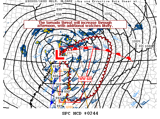 Mesoscale Discussion 244