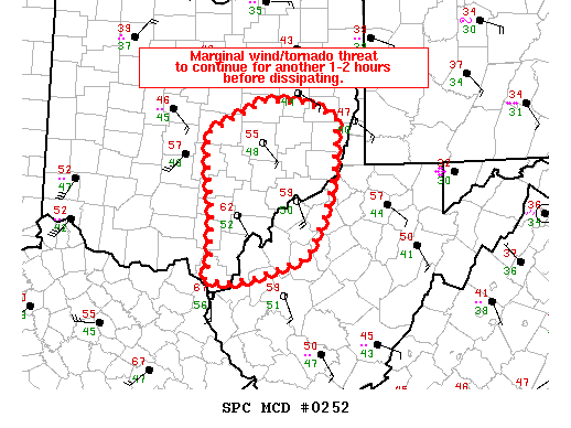 Mesoscale Discussion 252